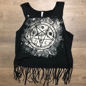 Lip Service Satanic Pentagram Crop Tank Top